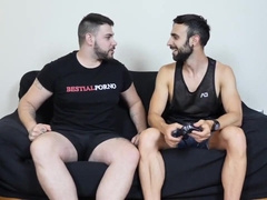 I Have fun Vid Games with My Mate and We Gargle Each Other's Peckers.