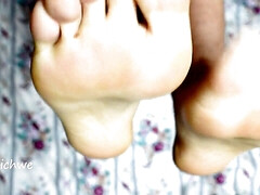 Showing my soft and sexy feet