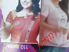 Kavya Madhavan and Kaniha spit and cum tribute