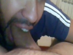 Arab tenant sucks big cock to avoid rent 2