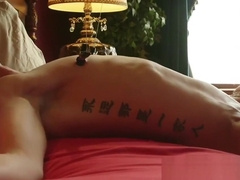 Edged hunk tickled and dominated by studs