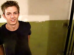 Messy anal with a scrawny European dude