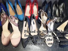 20 Pairs of High Heels Picked up from Marketplace ready to be used!!!