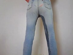 Wet jeans