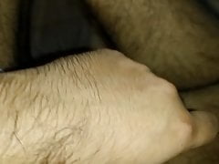 Dad caught playing with cock at home