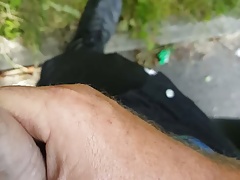 Roadside wank