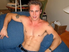 Brandon wants to jack off with his cock in tow