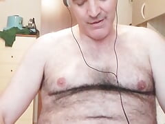 I instigate Marco to wank and masturbate and cum with me
