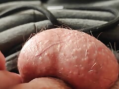 Playing with my testicles in a relaxed way