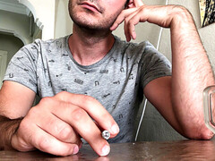 Muscle daddy pov, gay loud moaning orgasm, chubby latina