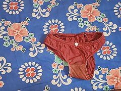 Teen boy Masturbates on Dirty Panty of Stepsister Dirty worn Panty