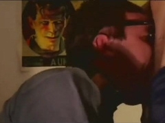 Fucking buddy's throat good and cum on his face 5