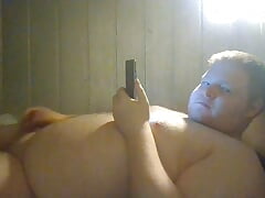 Fat boy is mega horny