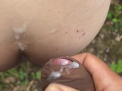 Pounding a married boy while wifey is way