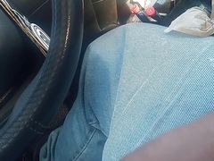 Public dick stroking for a request to see something