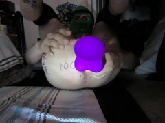 Huge Purple Dildo Stretches Me Out5555