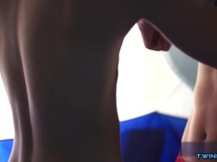 Steamy Youngsters Spin Flop With Money-Shot