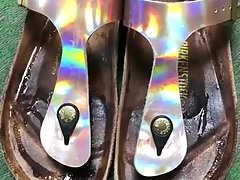 Cum  in GF Birkenstock pt.2