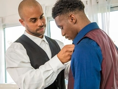 Young BBC hottie Marquee D.Angelo analyzing Julian Grey