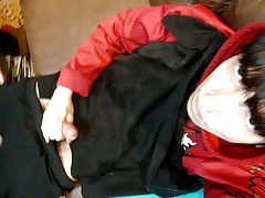 Boy wanking and cumming