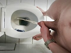boy 18+ pissing with silver wristwatch