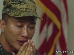 Young Recruit Suck And Fucks Two Cocks