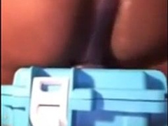 Young Black Bottom Toying With That Thick Arse