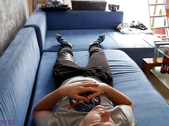 Twink lad gives me sweet blowjob