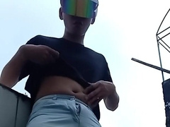 Pinoy Strokes at Public Cemetery while the Employees are Cleaning - DAKS JAKOL