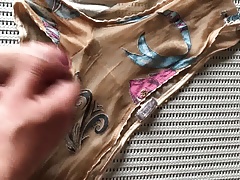 stranger5 cums on wife's pants
