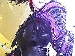 Cumming on Mitsuki (Samurai Warriors 5) until my phone fell