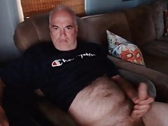 Daddy cums on cam