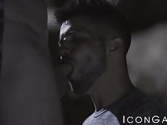 Cock hungry Casey Everett banged bareback after outdoor BJ