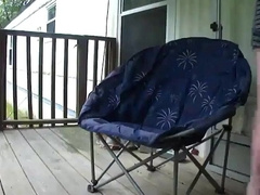 Redneck Father's Porch Wank-Off Solo