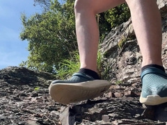 久しぶりに野外射精。釣り人に見られたかも。