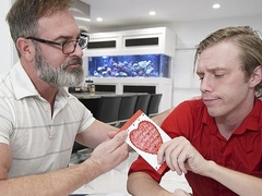 Blonde twink Skylar Hill boned by stepdad Kristofer Weston