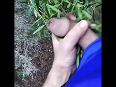 Enjoying in the woods