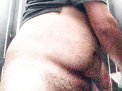 HornBall Hubby- Another public bathroom jerk n cum