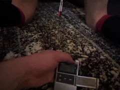 Youngster Pup Takes Electrified cork in his bum