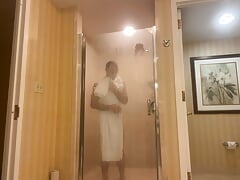 Showering at Resorts Hotel in Atlantic City