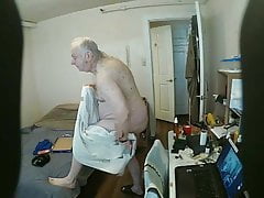 DRYING OFF AFTER  SHOWER
