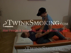 Wild chainsmoking and bareback fucking by uncut Michael Sipos and Stacey