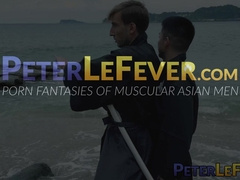 Asian Manabu devours and owns Mika Ayden muscled ass