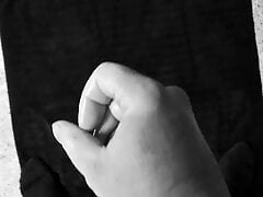 Stroking thick cock until it explodes