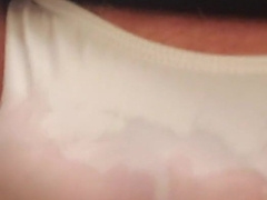 Macro Shot of sissy peeing her undies! Pleasure Button n gash all humid!