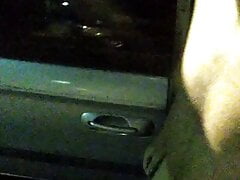 Matty Muse walking public parking lot COMPLETELY NUDE