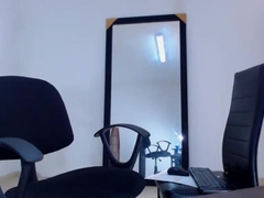 Hairy muscular Brazilian hunk jerks his big dick and busts a nut