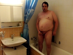 A wild wanker makes it in the bathroom