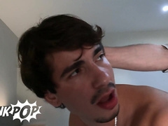 TWINKPOP - Lucca Thirstily Waits For Adrian Andres To Pull Out And Burst His Hefty flow