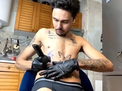 Big cock masturbate, 12 inch cock, man masturbating